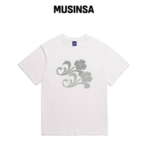 STAFFONLY 花卉位图T恤（WHITE） MUSINSA韩国官网直邮进口