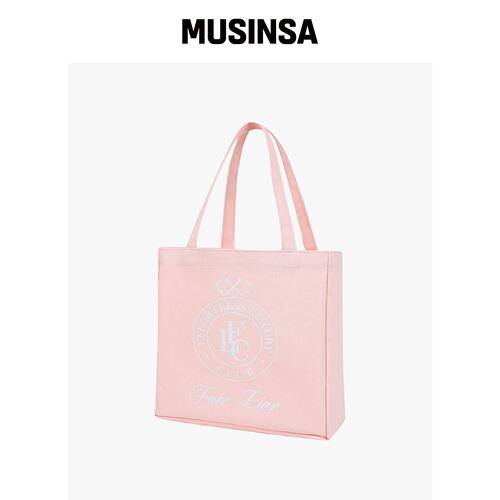 FAIRLIAR CLUB Effortlux 帆布手提包_粉色 MUSI韩国官网直邮进口