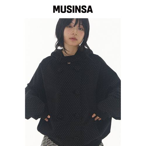 EXPIRED GIRL 夹克连帽黑色秋季上衣潮流MUSINSA韩国官网直邮进口