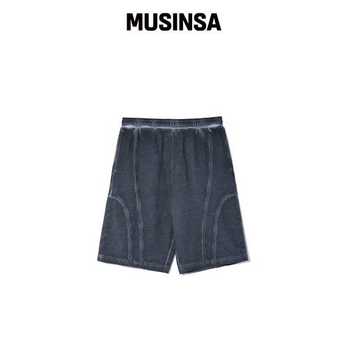 CRITIC 虫洞水洗短裤 深灰色 MUSINSA韩国官网直邮进口