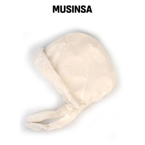 UNIVERSAL CHEMISTRY 聚酯绒象牙色童帽 MUSINSA韩国直邮官方正品