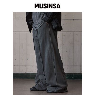 RUGGED HOUSE 拼接PIGMENT热裤子炭灰色 MUSINSA韩国官网直邮进口