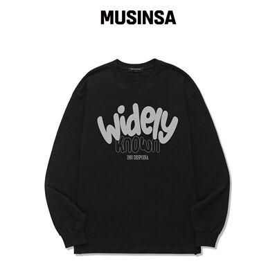 OUSE WIDELY KNOWN 长袖 (DLS035) 黑色 MUSINSA韩国官网直邮进口