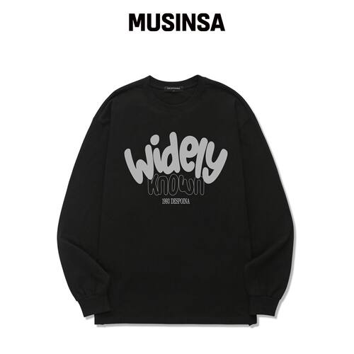 OUSE WIDELY KNOWN 长袖 (DLS035) 黑色韩国官网直邮进口MUSINSA
