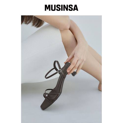 SAPPUN 赫雷斯带扣凉鞋 (5cm) MUSINSA韩国直邮官方正品
