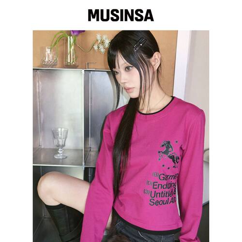 UNTITLED SEOUL 制服连裤袜层叠长袖PINK MUSINS韩国官网直邮进口