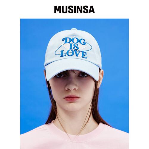 WAIKEI DOG IS LOVE 丝袜棒球帽 SKY BLUE MUSIN韩国官网直邮进口