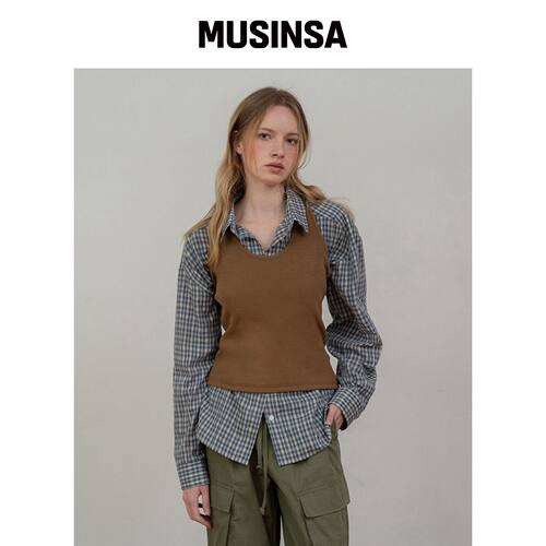 APPAREL ARCHIVE 更多吊带无袖 - 棕色韩国官网直邮进口MUSINSA