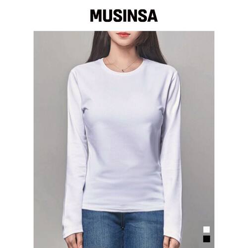 UPING [SUPER SOFT TENCEL] n休闲常规圆领长袖T韩国官网直邮进口