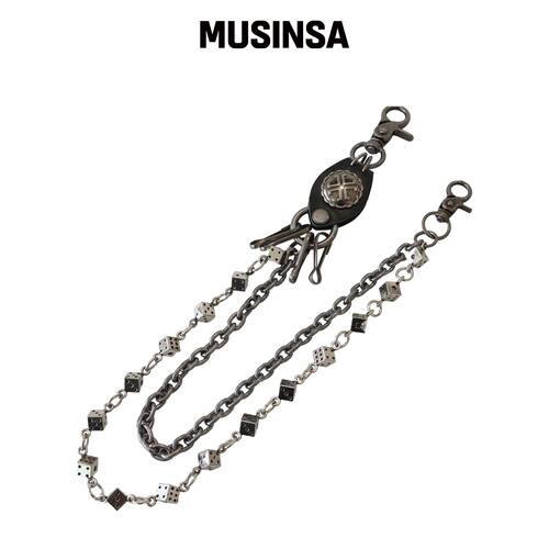 JULIUS1 公用复古两条裤子链key戒指 JSK-003 MU韩国官网直邮进口