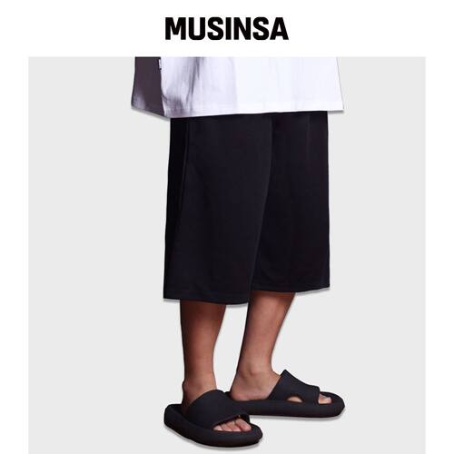 RESPECT 两侧松紧宽松半裤 MUSINSA韩国官网直邮进口