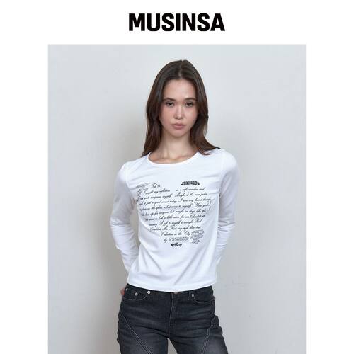 CURETTY C LOVE LETTER GRAPHIC T-SHIRT_WHITE韩国官网直邮进口
