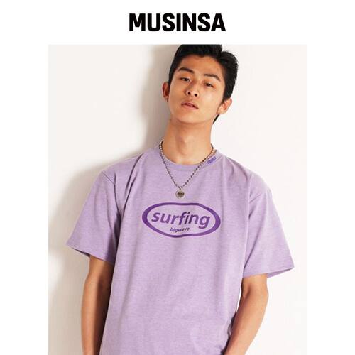 RESPECT 冲浪短袖T恤（紫色） MUSINSA韩国直邮官方正品