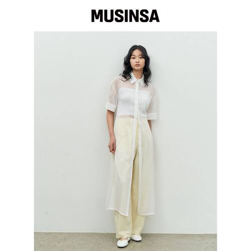 MAKE A TOAST 双褶曲线裤 浅黄色 MBESPA002LY M韩国官网直邮进口