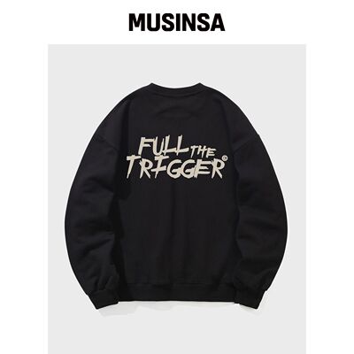 ELIMENO EL TRIGGER 宽松版型卫衣 黑色（米色）韩国官网直邮进口