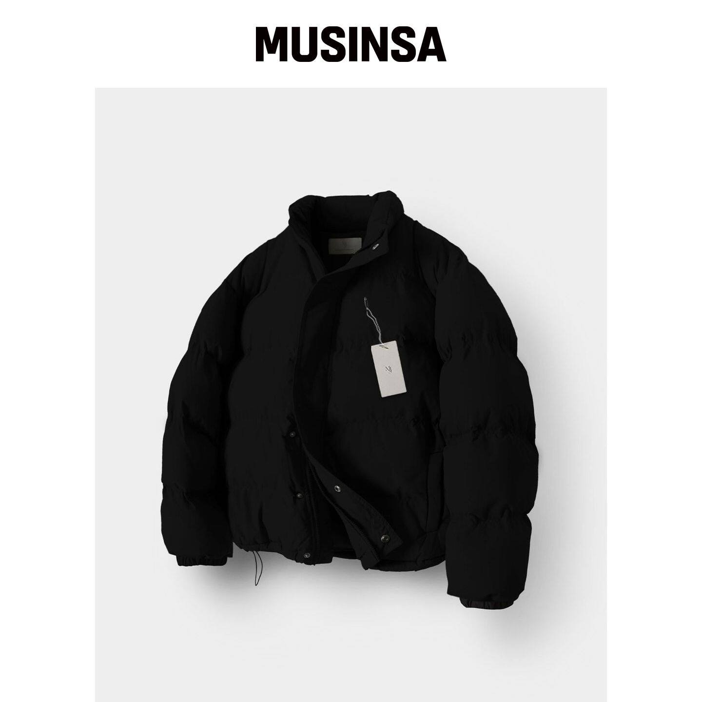 MOOD INSIDE 双面情侣短款羽绒服_黑色 MUSINSA韩国官网直邮进口