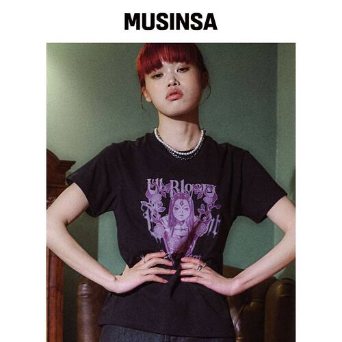 IFYOUWANT Close Witch TEE 黑色 MUSINSA韩国官网直邮进口