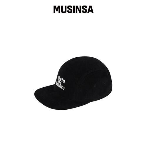 GRAIN DE BEAUTE CORDUROY CAMP CAP [BLACK] MU韩国官网直邮进口