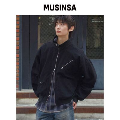 WMC 复古棉高领夹克_BLACK韩国官网直邮进口