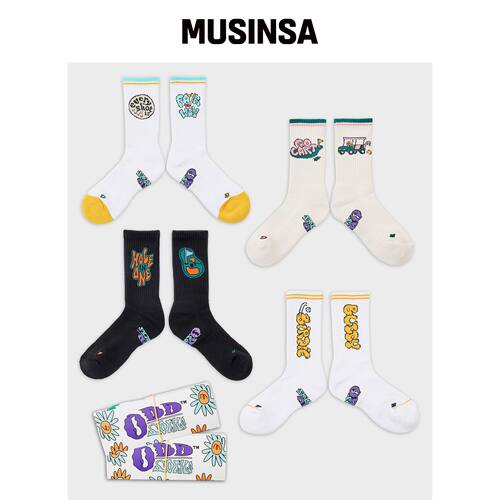 ODDSOCKS [2PACK] Coolmax 高尔夫圆领袜B 4种任韩国官网直邮进口