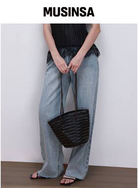 PLEATSMOOD STAYC WEAVING 皮革肩包 MUSINSA韩国官网直邮进口