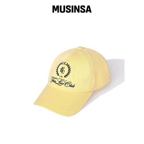 FAIRLIAR CLUB FLC Edw棉质棒球帽_黄色 MUSINSA韩国官网直邮进口