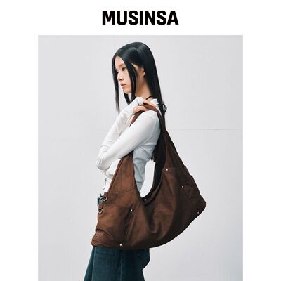 SQUARELINE Maren 马伦_ 麂皮深棕色 MUSINSA韩国官网直邮进口