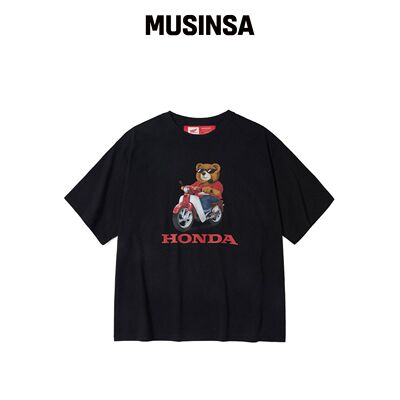 PHYPS MOTORCYCLE 本田熊T恤 黑色 MUSINSA韩国直邮官方正品