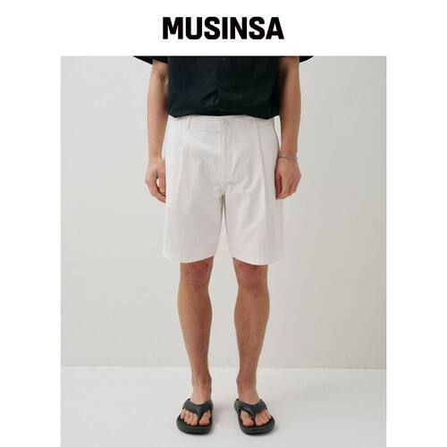 FIELDERS BASIC STANDARD FIT ONE-TUCK SHORTS 韩国官网直邮进口