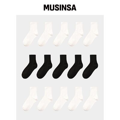 1996 STANDARD [10包] 女性用及膝袜 MUSINSA韩国官网直邮进口