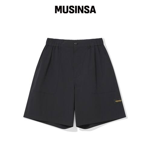 BEENTRILL WOVEN TECH 毛绒工装短裤（黑色） MU韩国官网直邮进口