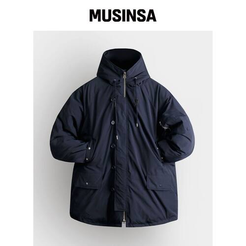 INDUST N3B 羽绒服外套_海军蓝 MUSINSA韩国官网直邮进口