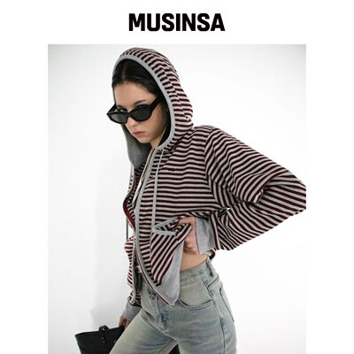 CHICKS 外套连帽红色秋季设计感时尚休闲MUSINSA韩国官网直邮进口