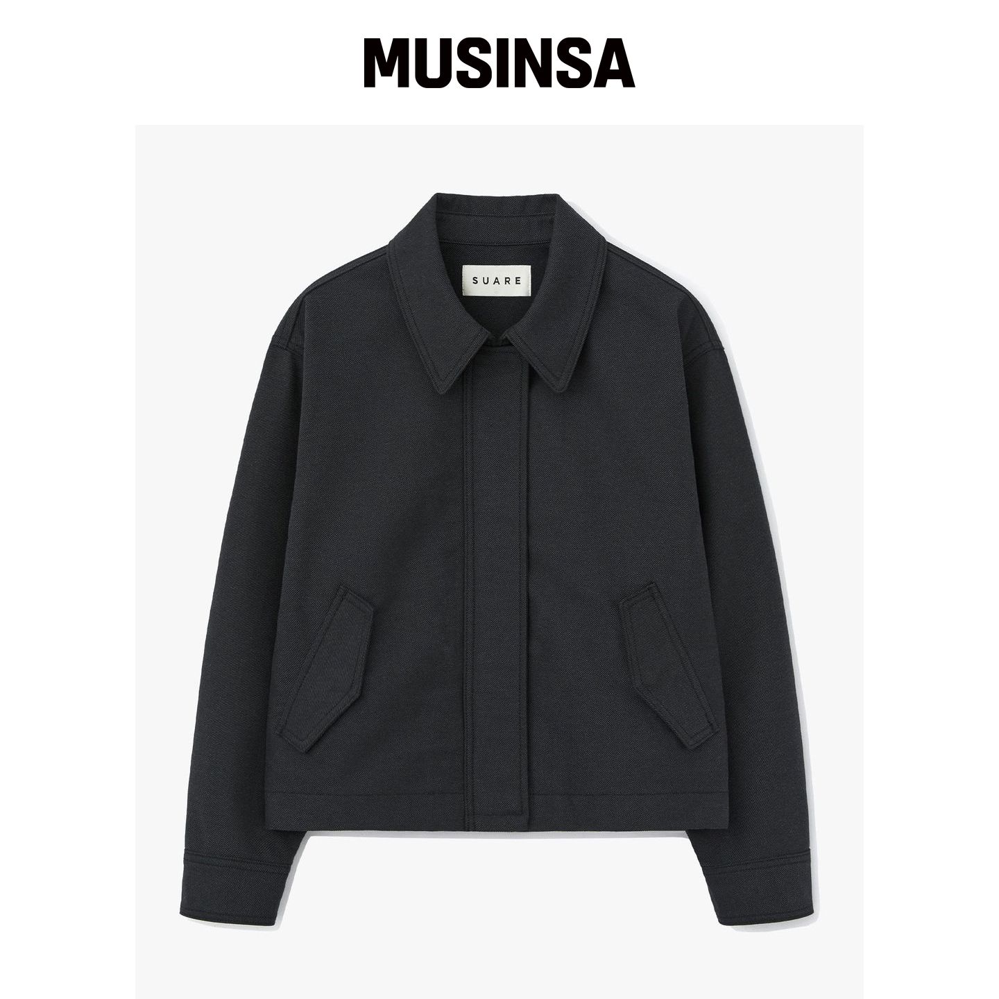 SUARE (重塑) CROPPED SANN JACKET 法国炭灰 MU韩国官网直邮进口