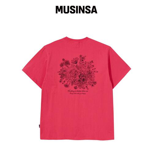 NOTHINGISBETTERTHANME FLOWER BED TEE_粉色韩国官网直邮进口