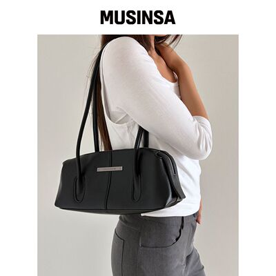 CHICKS SOPH. 软皮圆筒保龄球鞋 黑色 MUSINSA韩国官网直邮进口
