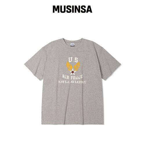 DE GRAND MATIN U.S FURCE TEE_MELANGE GRAY韩国官网直邮进口