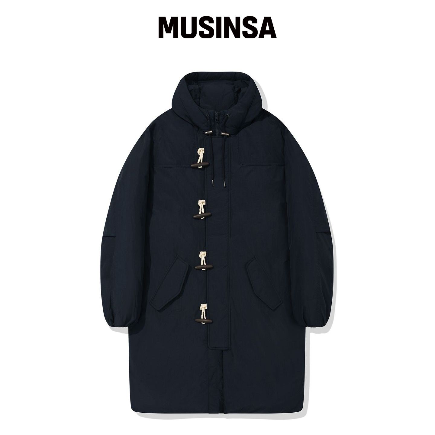 CGP 长款大衣羽绒服_深海军蓝 MUSINSA韩国官网直邮进口