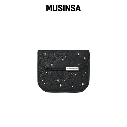THEMUSEUMVISITOR COSMIC STUDS 翻盖卡包（黑色韩国官网直邮进口