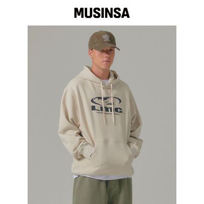 LMC OVAL GLOBE 连帽卫衣 沙色 MUSINSA韩国官网直邮进口