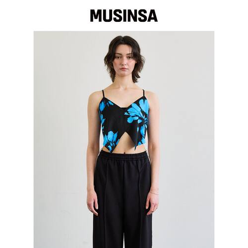 ARIKIM FLUTTER TOP / 蓝色 MUSINSA韩国官网直邮进口