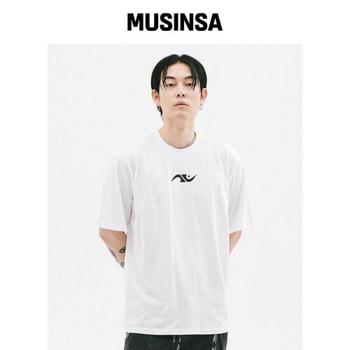 NOTUSUAL nu SYMBOL 半高领T恤 [WHITE]韩国官网直邮进口MUSINSA