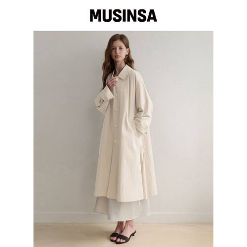 LENAV Les mac Coat (ivory)韩国官网直邮进口