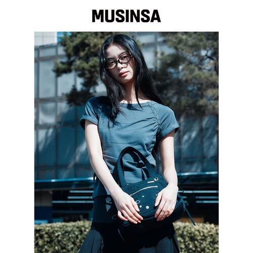 MISEKI SEOUL [MISEKI SEOUL X YEOMIM] 抽褶短 韩国官网直邮进口