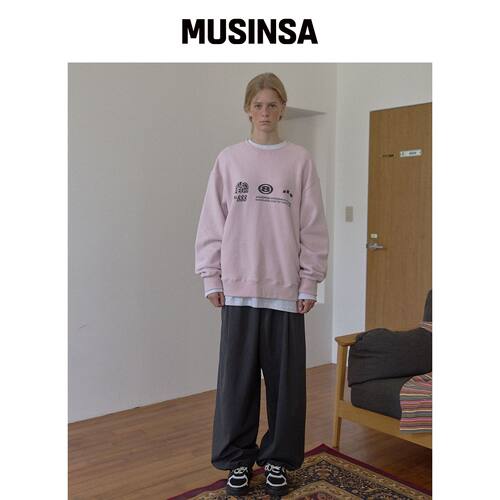 PO8 REDTAG 条纹裤 - 深灰色 MUSINSA韩国官网直邮进口