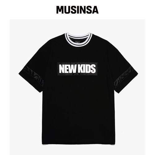 P.P.P NEW KIDS JERSEY T-SHIRTS (黑色) MUSINS韩国官网直邮进口