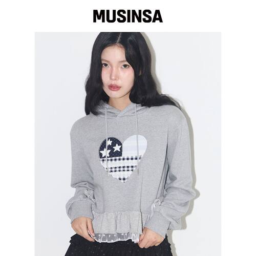 ILLIGO 连裤袜蕾丝连帽卫衣MELAAN MUSINSA韩国官网直邮进口