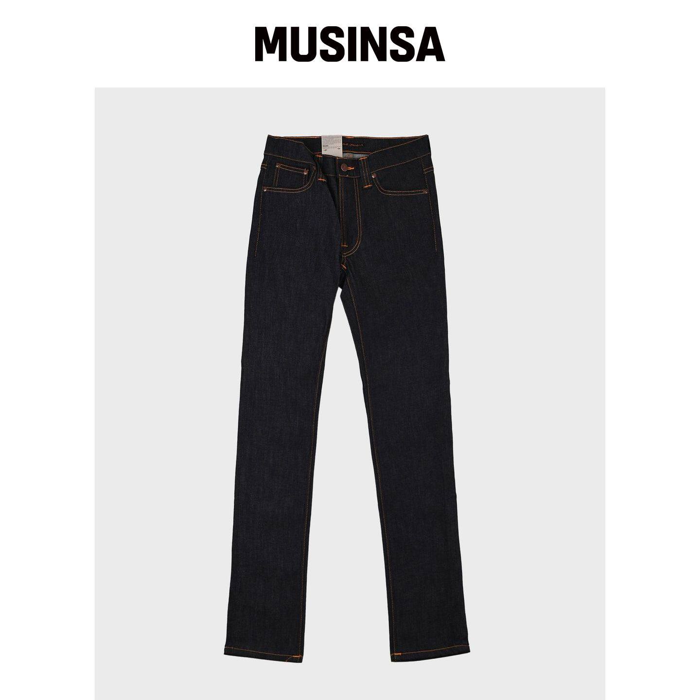 NUDIEJEANS Lean Dean DIY 深海军蓝 / 112054 M韩国官网直邮进口