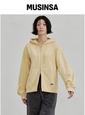 PLAC WOMEN LINE 点缀连帽拉链衫_3colors MUSIN韩国官网直邮进口