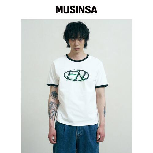FERNOV FN SYMBOL LOGO RINGER T恤 WHITE韩国官网直邮进口